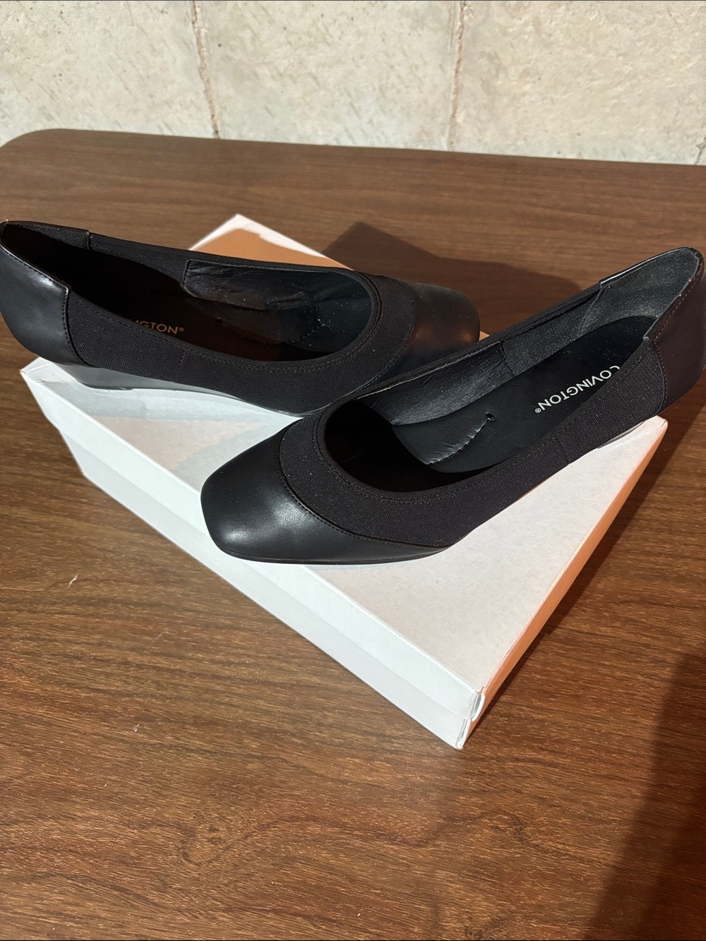 Covington Black Women's Low Heel Pumps
